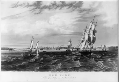 New York, taken from the bay near Bedlows Island