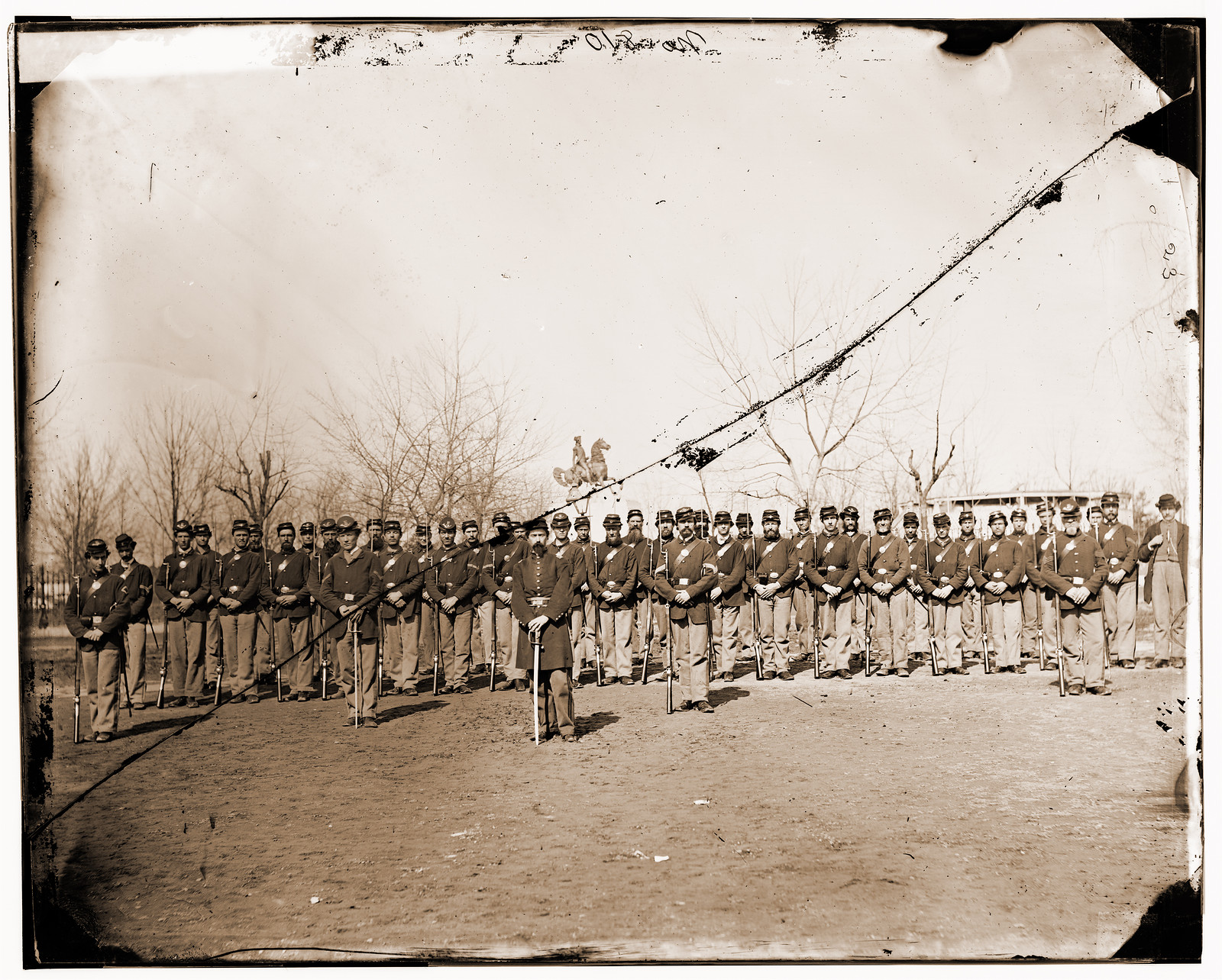 Washington District of Columbia. Company E 9th U.S. Veteran Reserve Corps, 1865 — historic photograph