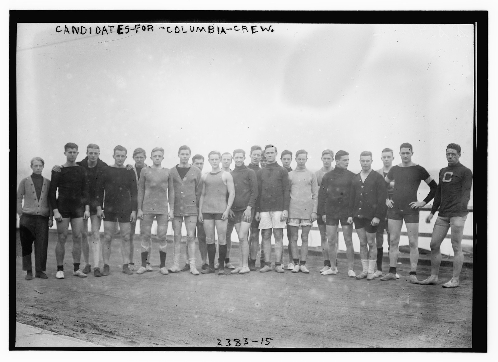 Candidates for Columbia crew, n/a — historic photograph