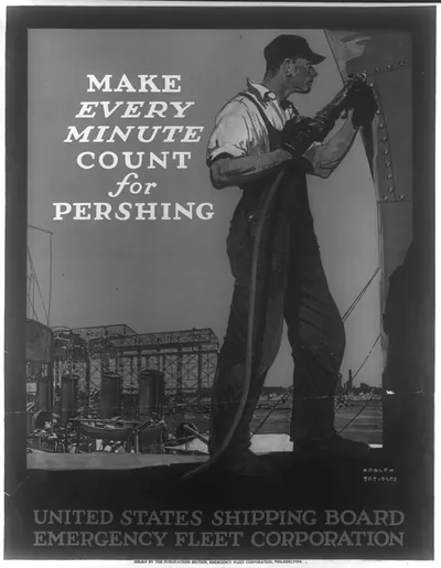 Make every minute count for Pershing / Adolph Treidler.
