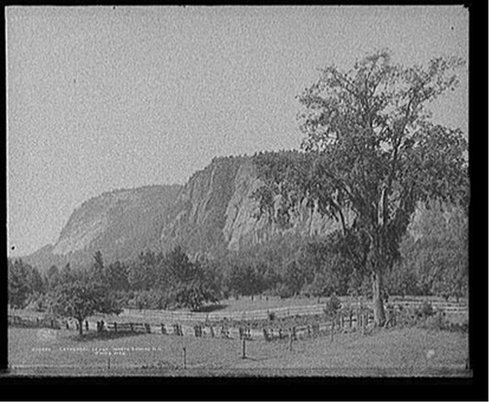 Cathedral Ledge, North Conway, N.H., White Mts., c1908. — historic photograph