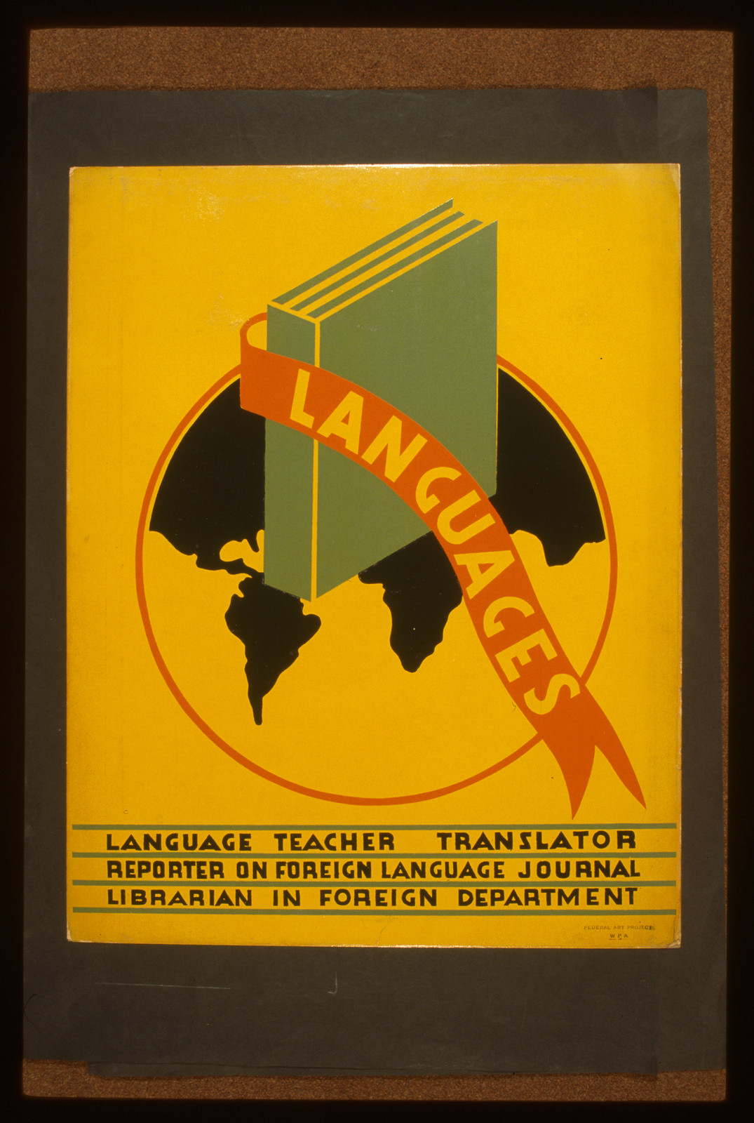 Languages, 1938 — vintage poster