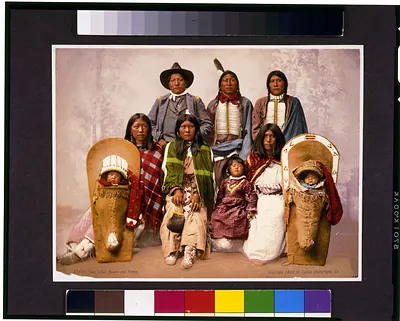 Utes--Chief Sevara [i.e. Severo] and family