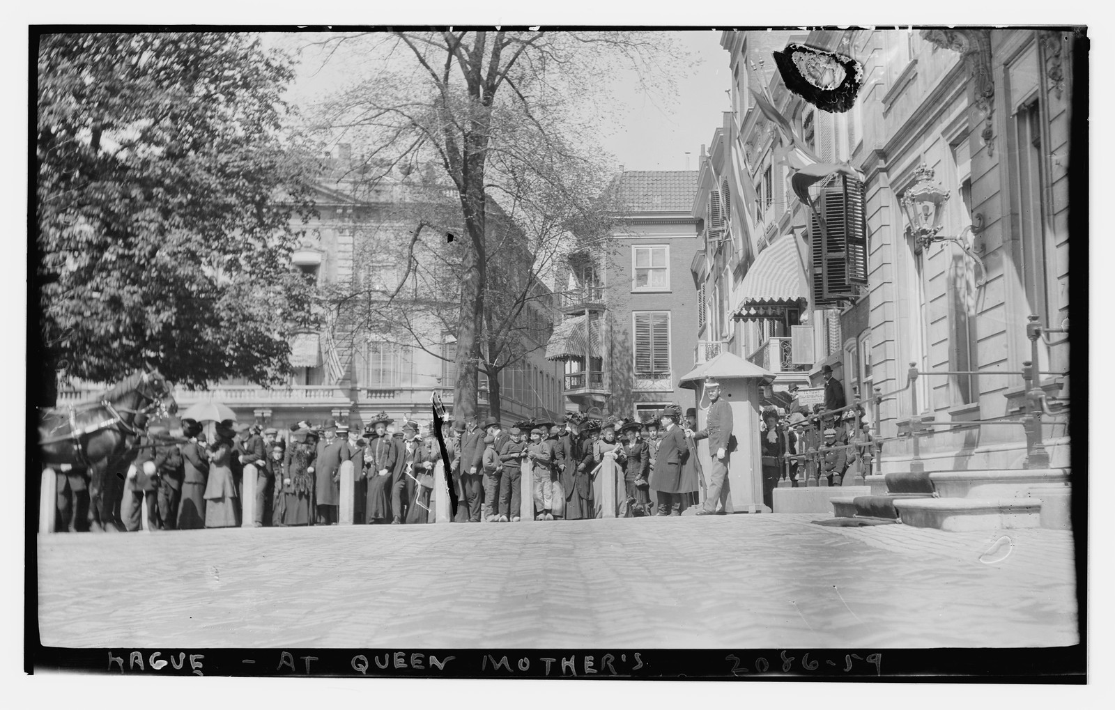 Hague - at Queen Mother's, n/a — historic photograph