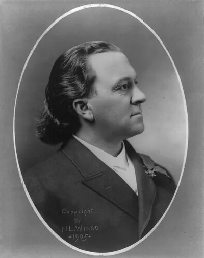 [James K. Vardaman, bust portrait]