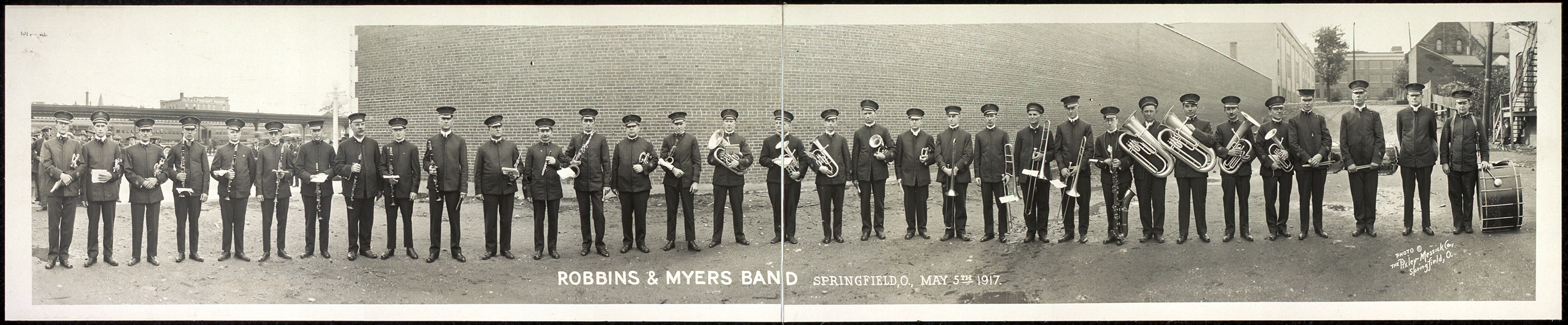 Robbins & Myers Band, Springfield, Ohio, 1917, 1917 — historic image