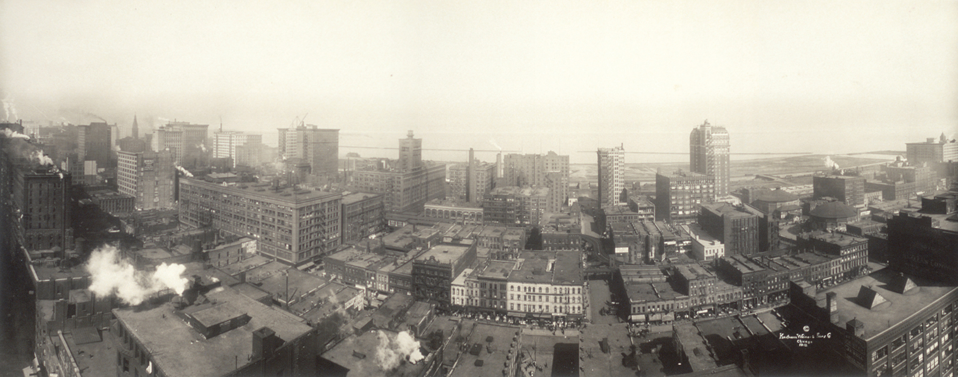 Birds-eye view, Chicago, Illinois, 1912, 1912 — historic image