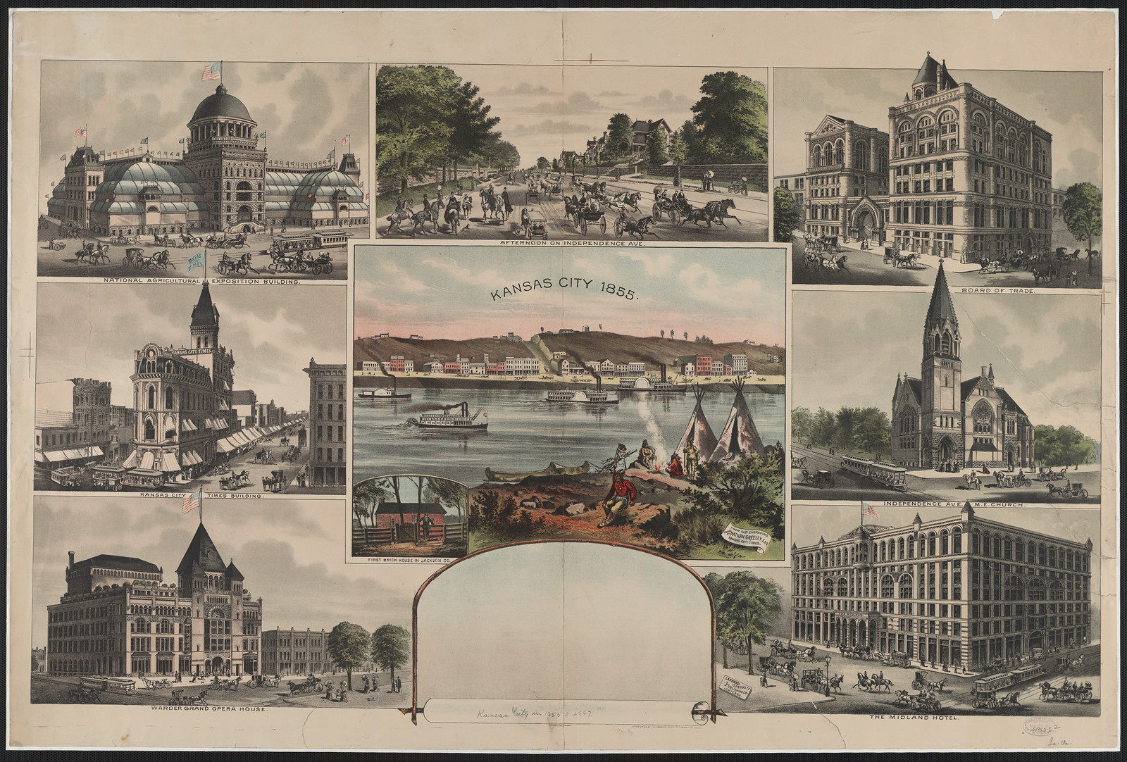 Kansas City 1885 — historic image