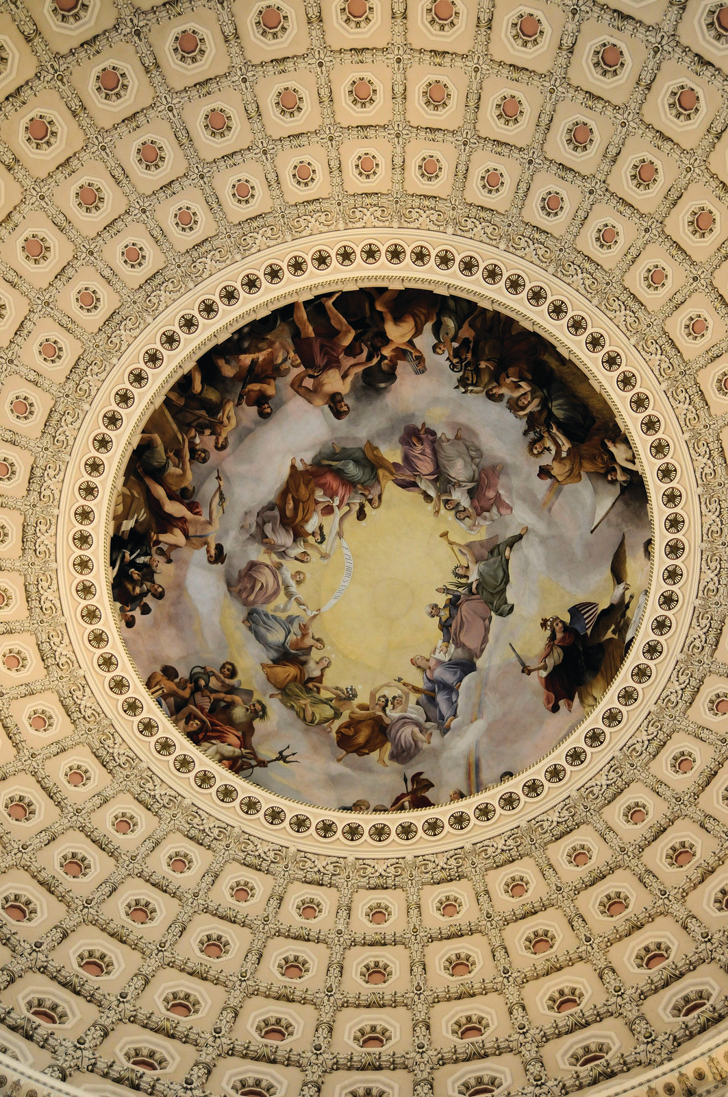 Apotheosis of Washington Into Heaven, c. 1865 — historic photograph