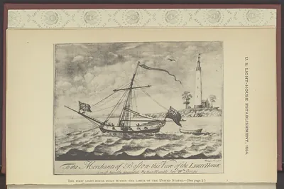 The first light-house built within the limits of the United States