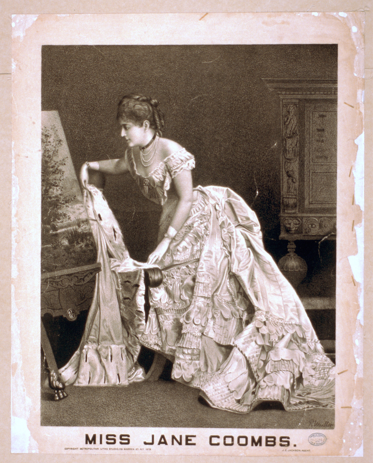 Miss Jane Coombs, 1879 — vintage poster
