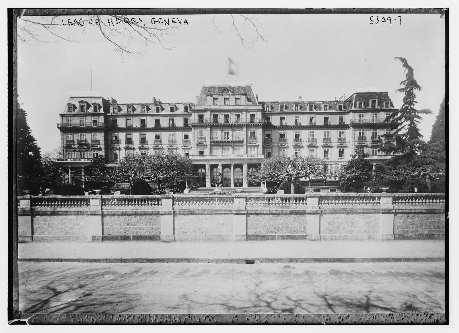 League Headqrs. Geneva, n/a — historic photograph