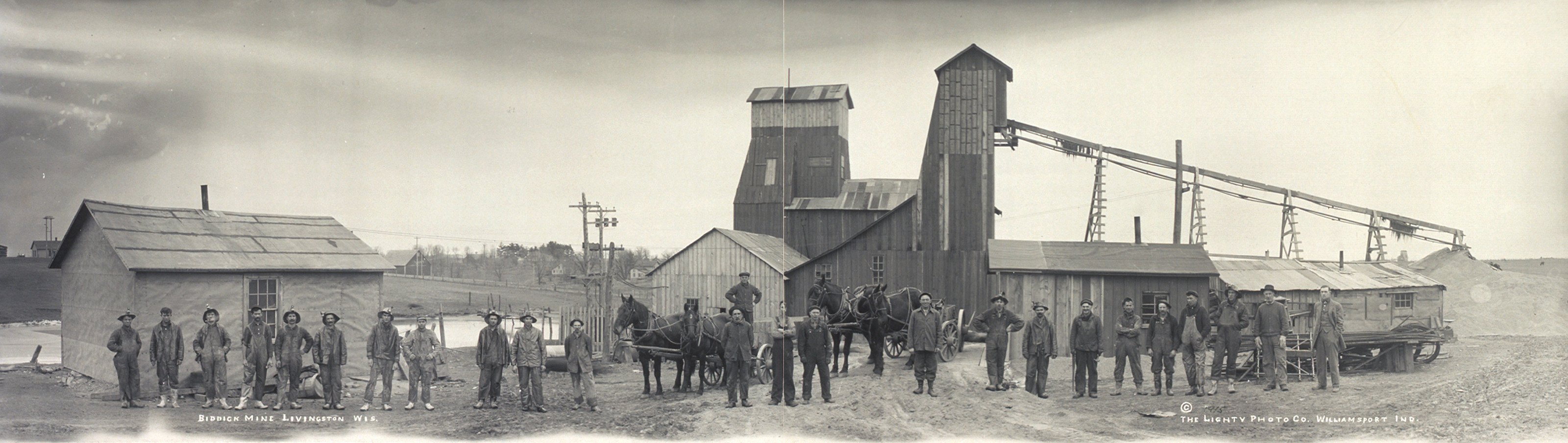Biddick Mine, Livingston, Wisconsin, 1911, 1911 — historic image