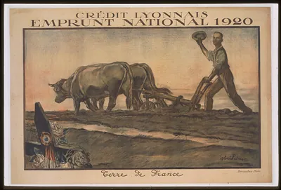 Creacutedit Lyonnais. Emprunt National 1920. Terre de France
