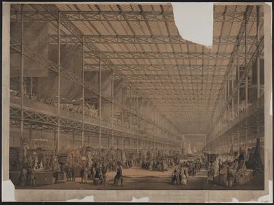 View of the nave of the Great Exhibition, 1851