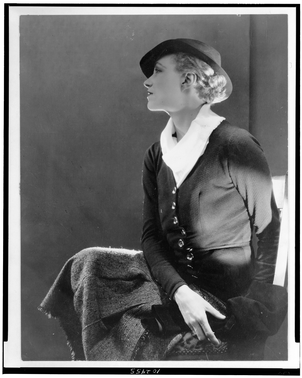 [Noel Haskins Murphy, three-quarter length portrait, seated, facing left], [193-?] — historic photograph
