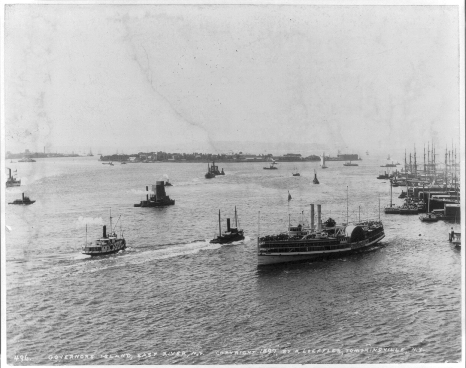 Governors Island, East River, N.Y., c1897. — historic photograph