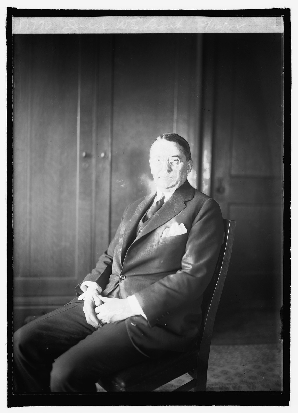 Judge W.E. Lamb, 3/16/22, [19]22 March 16. — historic photograph