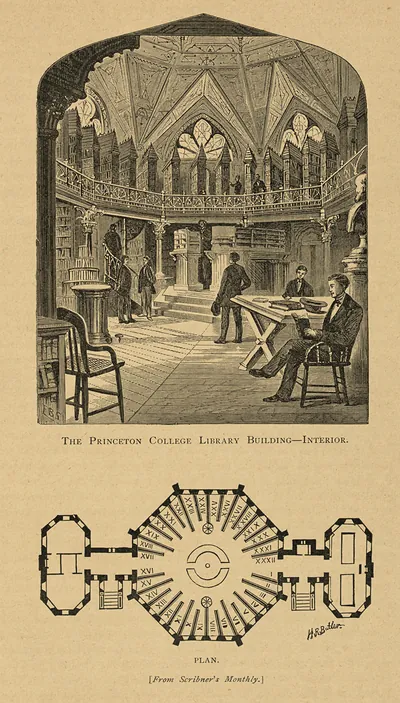 The Princeton College Library Building, Interior and Plan