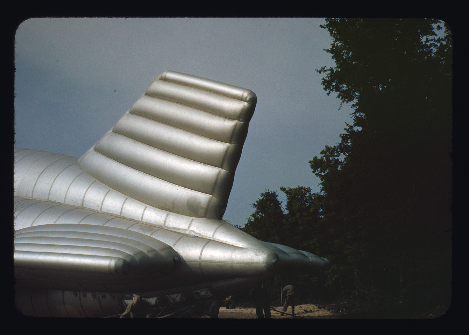 Marine Corps barrage balloons, Parris Island, S.C — historic image