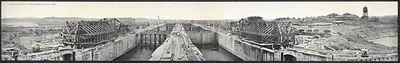 PANAMA 1913 Birds eye Gatun Locks