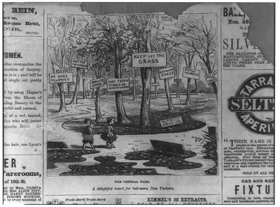 The Central Park. A delightful resort for the toil-worn New Yorkers