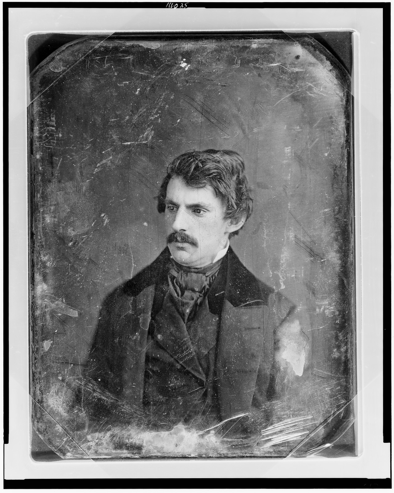 Unidentified man, daguerreotype portrait, about 1844, 1844 — historic photograph