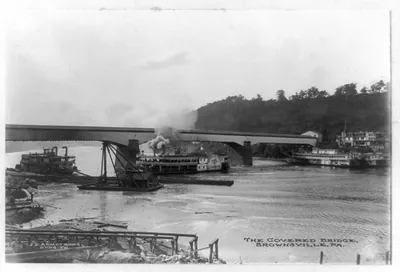 The Covered bridge, Brownsville, Pa.