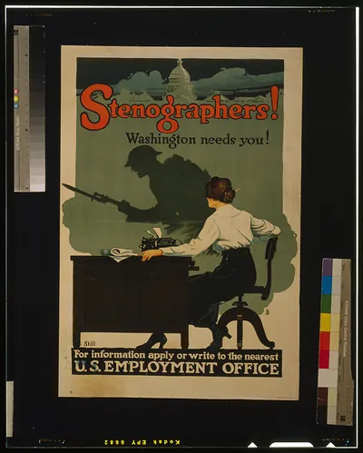 Stenographers! Washington needs you! / Still.