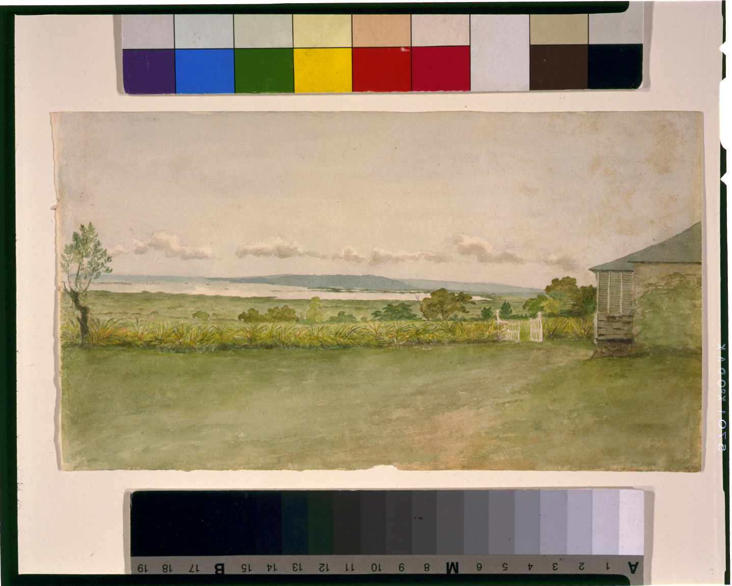 View looking towards Old Harbor(?), Jamaica, [between 1808 and 1816] — historic drawing