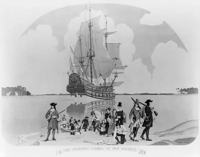The Huguenots landing at New Rochelle