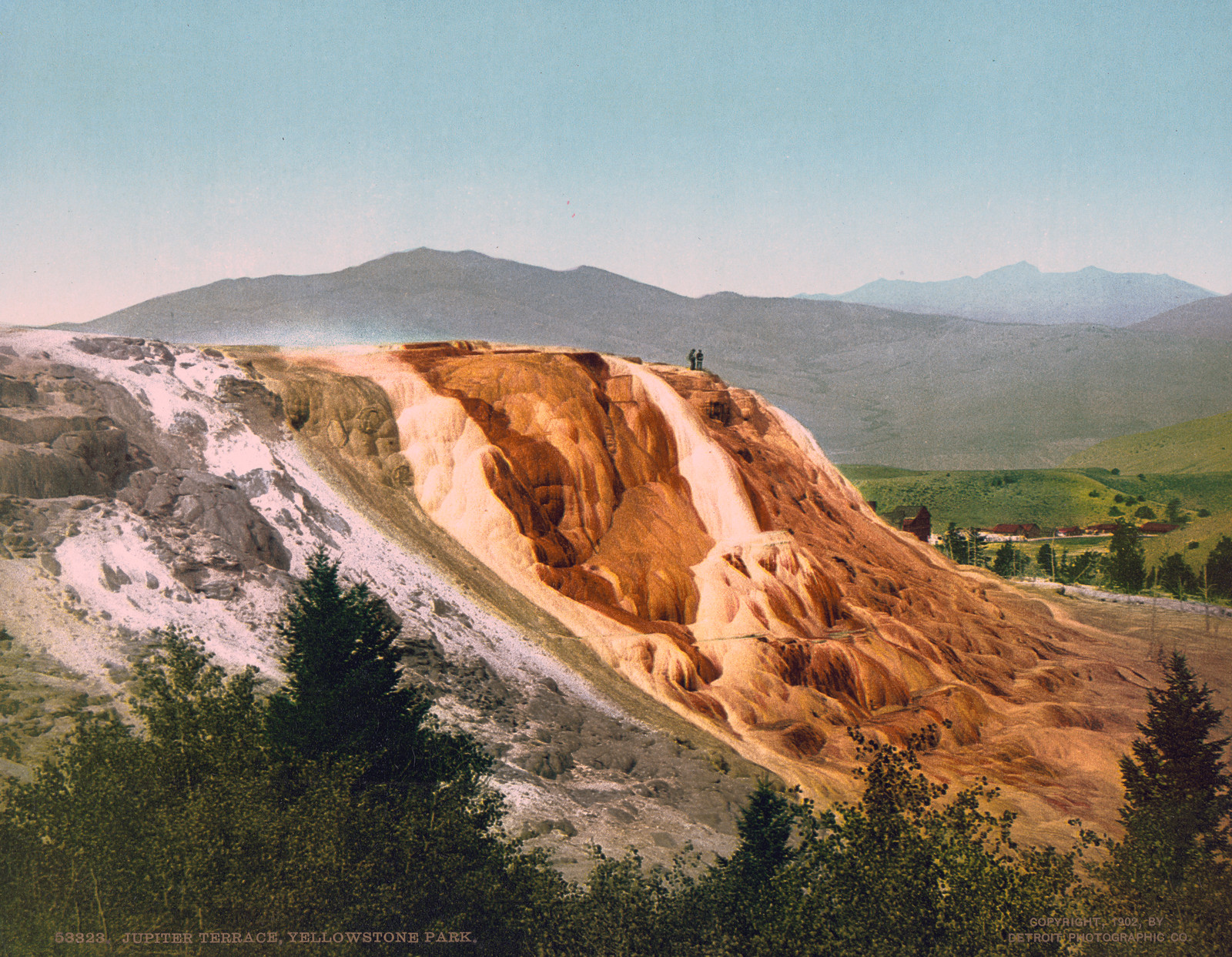 Jupiter Terrace, Yellowstone Park — historic image