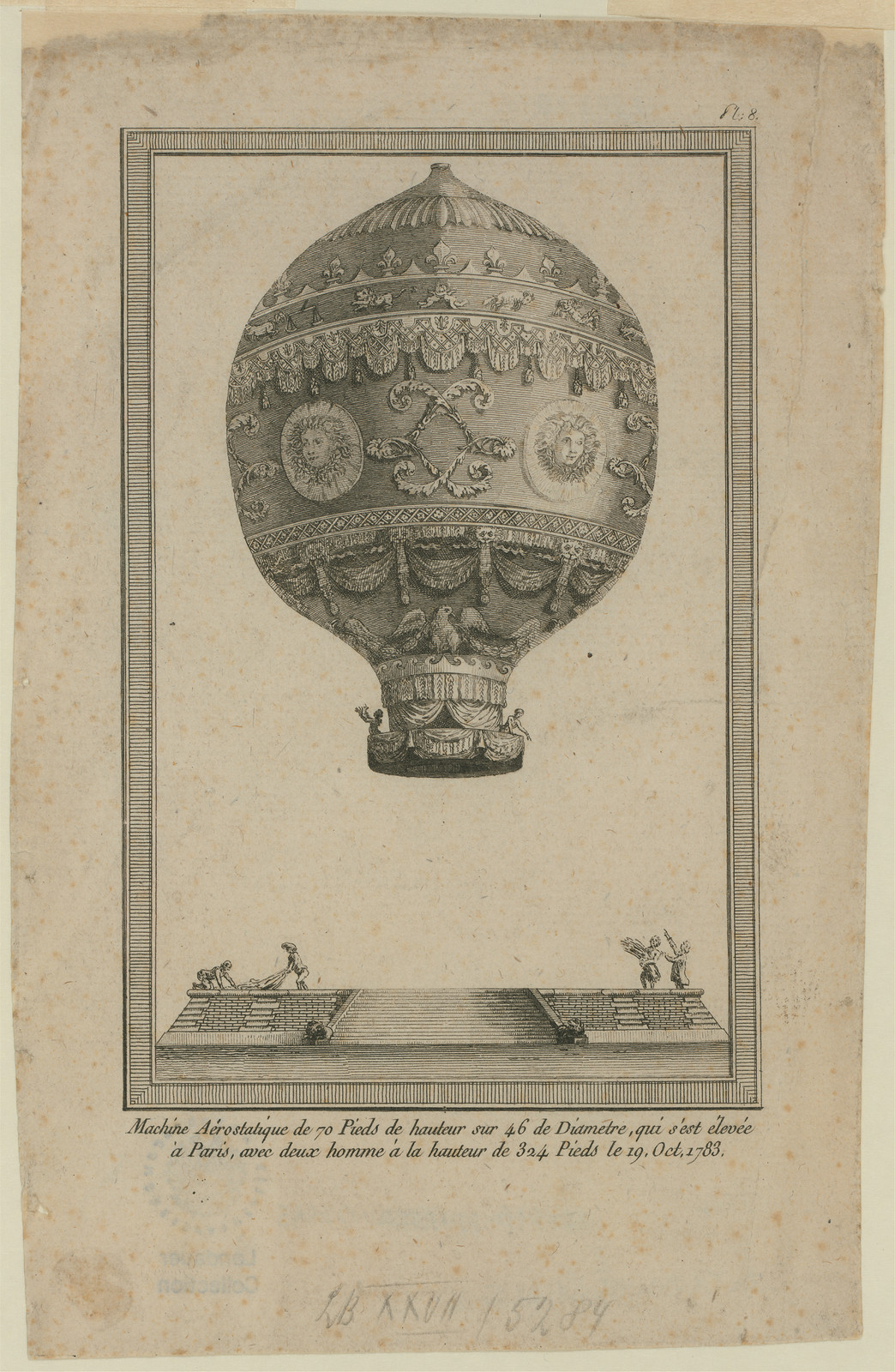 Machine Aérostatique de 70 Pieds de hauteur sur 46 de Diamètre — historic image