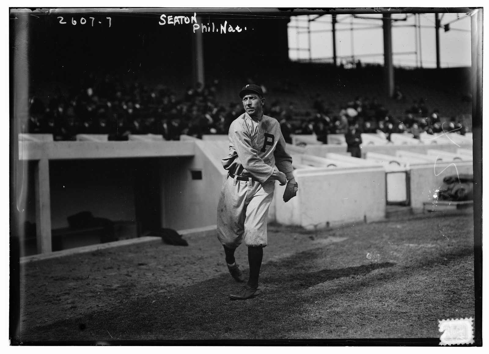 Tom Seaton, Philadelphia NL (baseball), 1913 — historic photograph