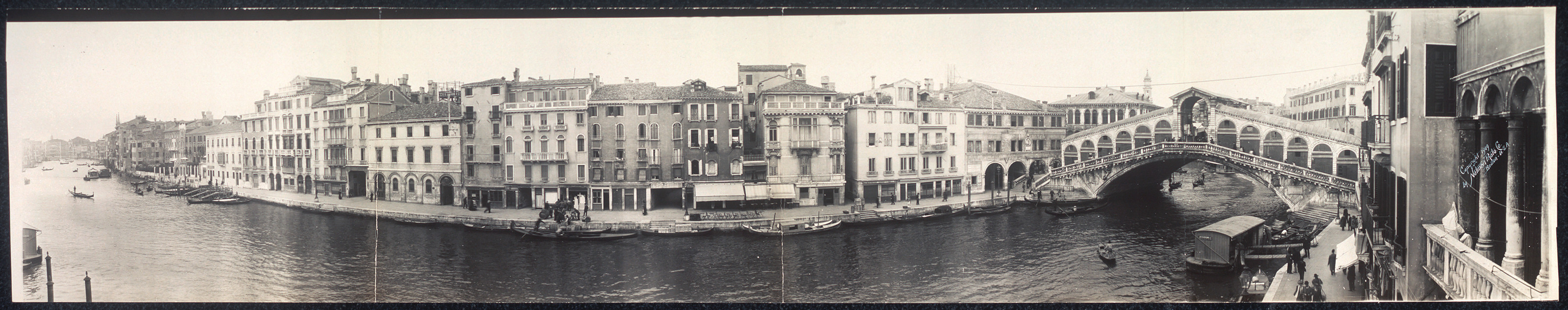 Panoramic view of Grand Canal, Venice, Italy, 1909, 1909 — historic image