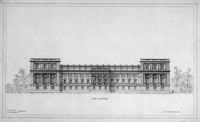 [Library of Congress, Washington, D.C. Side elevation]