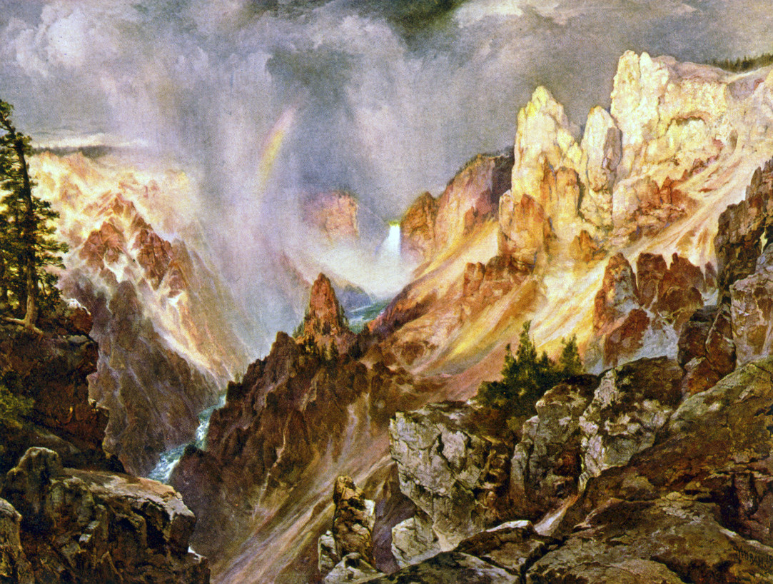 The canyon of the Yellowstone / T. Moran., c1911. — historic print