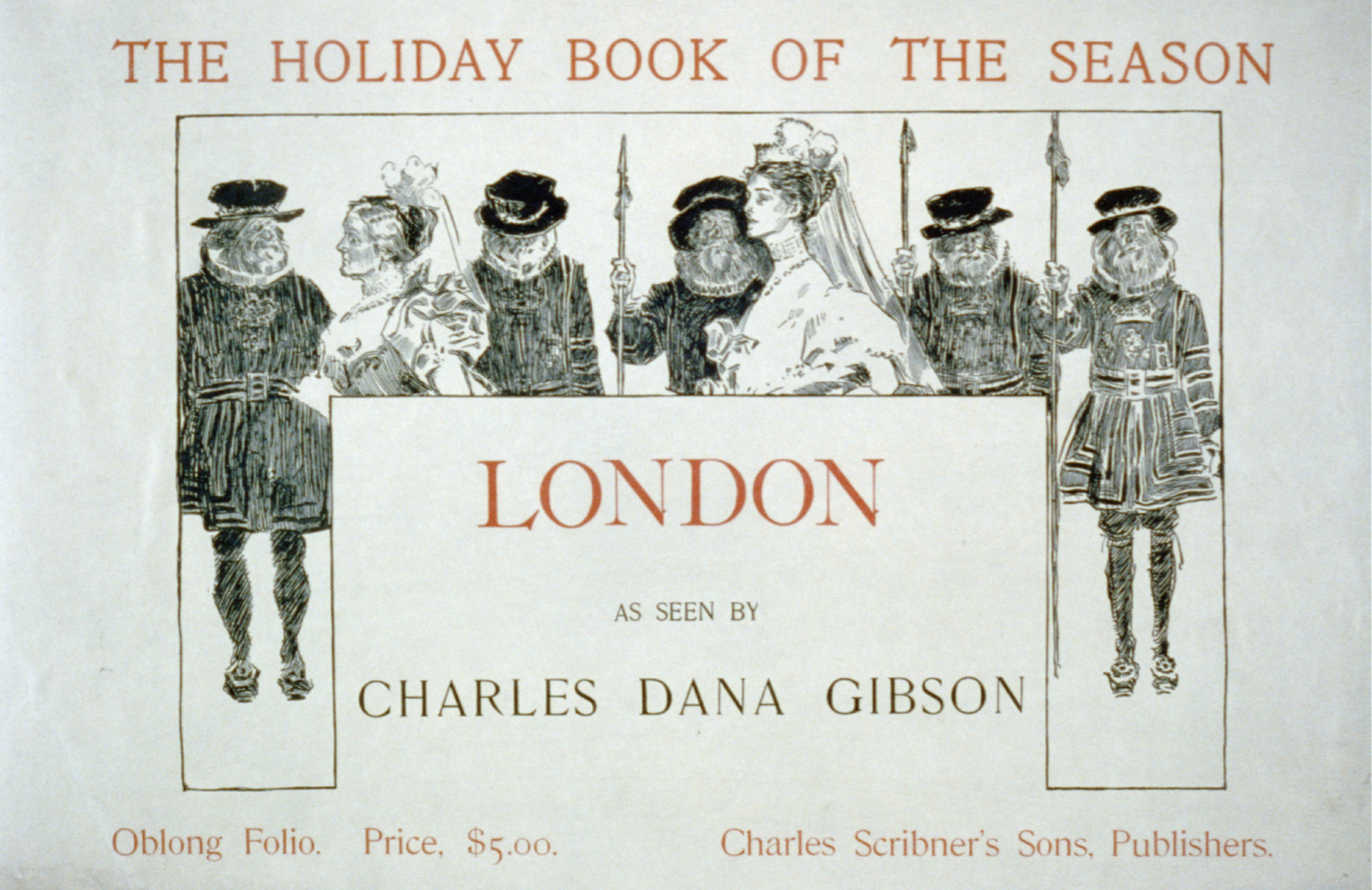 London, as seen by Charles Dana Gibson, 1897 — vintage poster