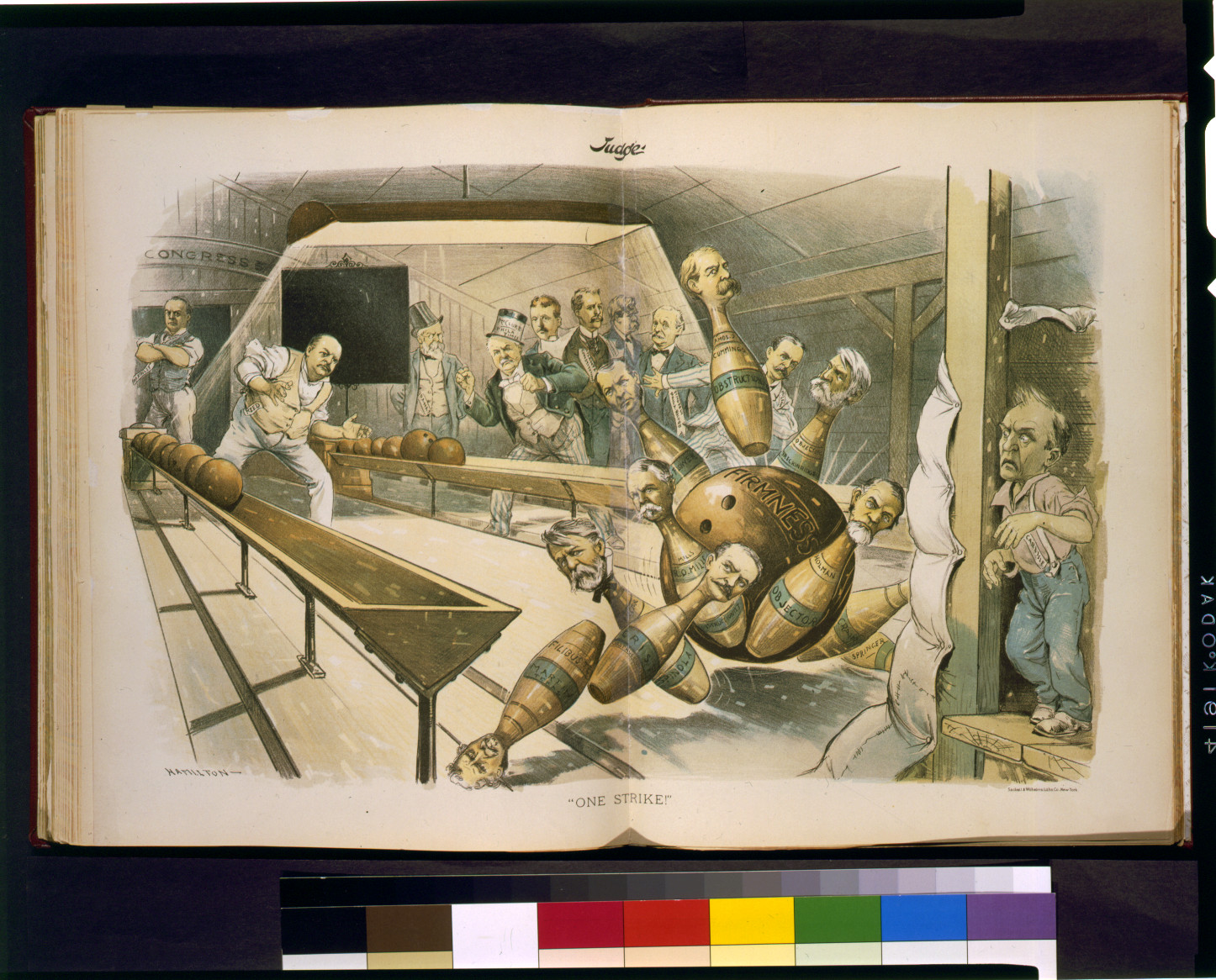Antique Photo Print - New York City - One strike!.Hamilton (2) — historic print