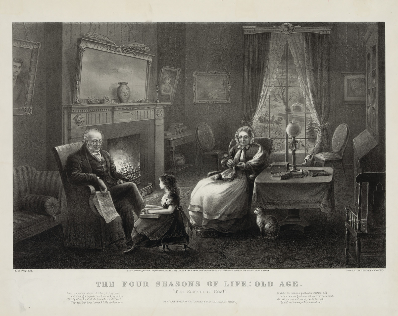 The Four Seasons of Life: Old Age — historic image