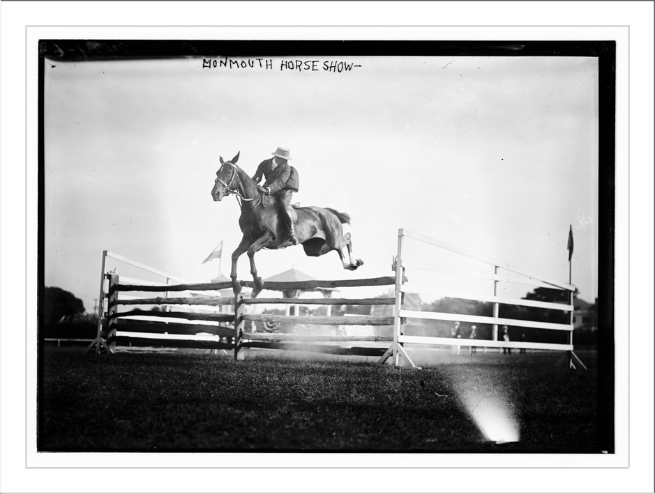 Monmouth Horse Shoe jumping, n/a — historic photograph