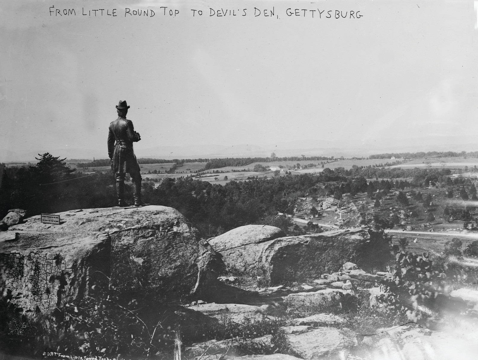 From Little Round Top to Devil's Den, Gettysburg — historic image
