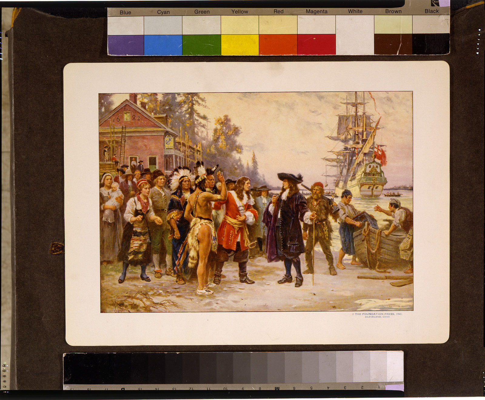 The landing of William Penn / J.L.G. Ferris., Cleveland, Ohio : The Foundation Press, Inc., c1932 July 28. — historic print