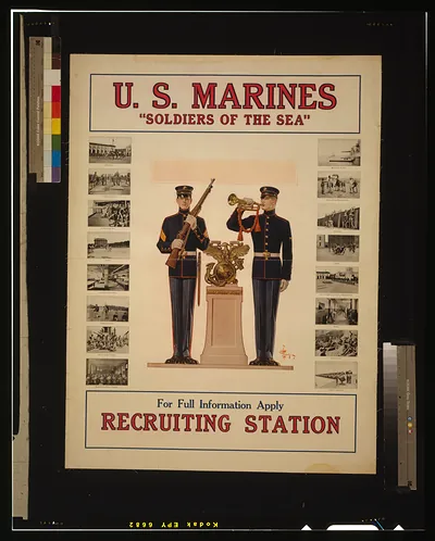 U.S. Marines Soldiers of the sea - For full information apply recruiting station / J.C. Leyendecker.