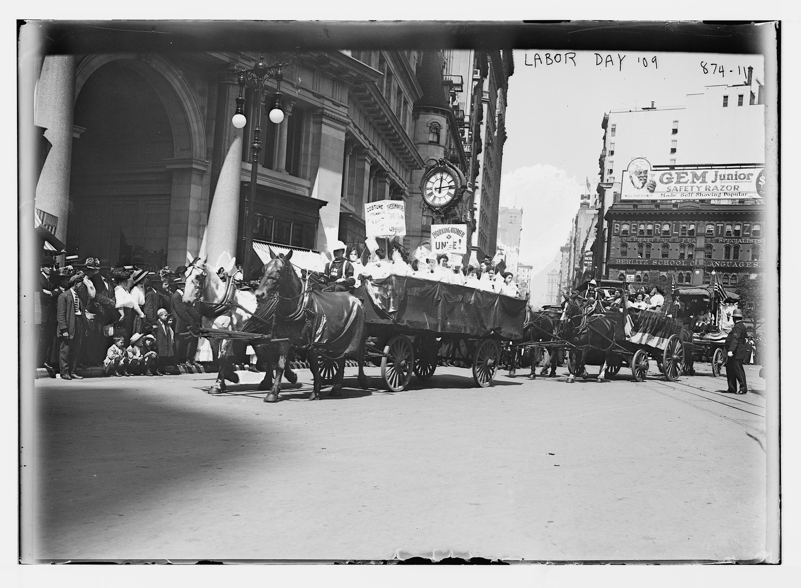 Dressmakers Union float, Labor Parade, New York, 9/6/09. — historic photograph