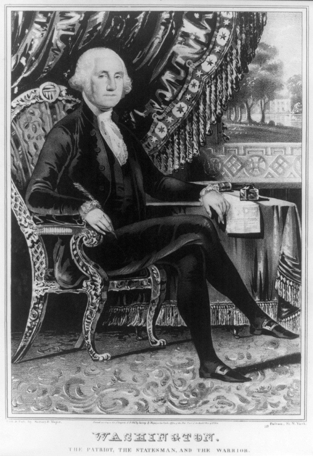 Washington. The patriot, the statesman, and the warrior, c1846. — historic print