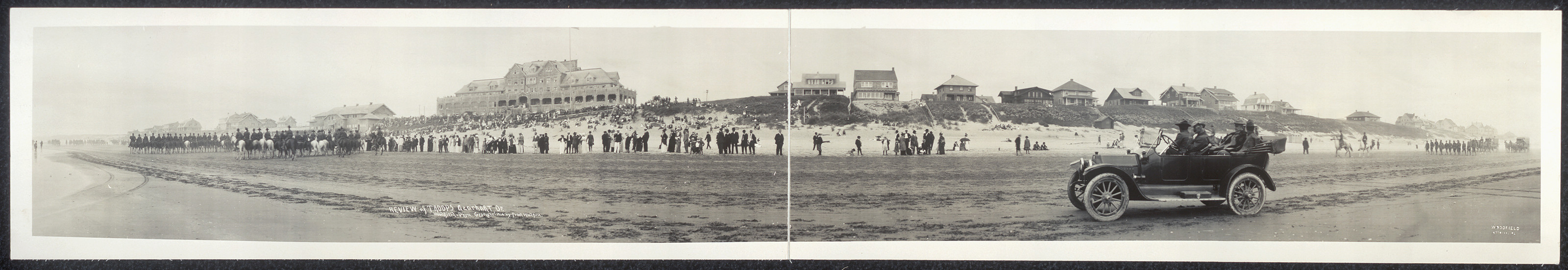 Review of troops, Gearhart, Oregon, 1914, 1914 — historic image
