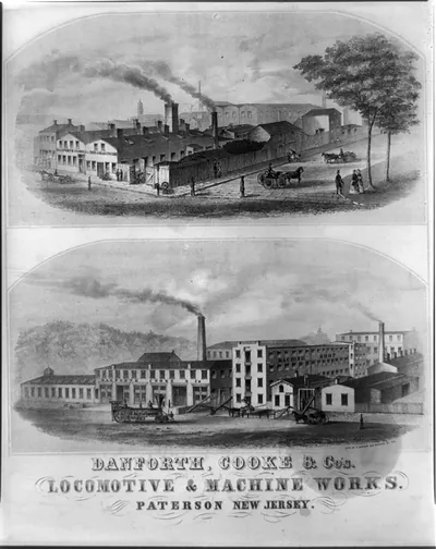 Danforth, Cooke & C.'s Locomotive & machine works. Paterson New Jersey