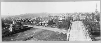 New Brighton, Staten Island, N.Y. [Bird's-eye view]: Central Avenue and Fort Hill