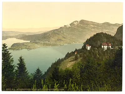 Burgenstock hotel and lake Lake Lucerne Switzerland